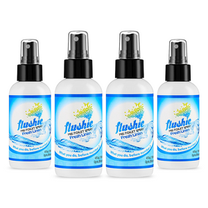 4 Pack Fresh Linen 4oz Pre-Toilet Spray