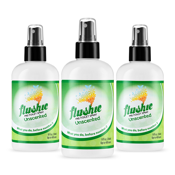 3 Pack Unscented 8oz Pre-Toilet Spray